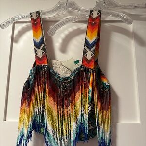Farm rio fringe top